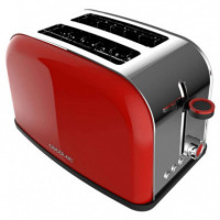 Tostador Vertical Toastin' Time 850 Red Lite  CECOTEC