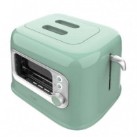 Tostadora Vertical Retrovision Green  CECOTEC