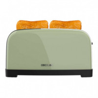 Tostador Vertical Toastin' Time 1500 Green  CECOTEC