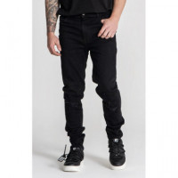 Pantalón Gk Ripped Slim Fit Jeans Negro  GIANNIKAVANAGH