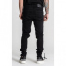 Pantalón Gk Ripped Slim Fit Jeans Negro  GIANNIKAVANAGH