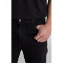 Pantalón Gk Ripped Slim Fit Jeans Negro  GIANNIKAVANAGH