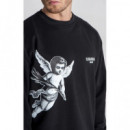 Sudadera Gk Angel Sweat Negro  GIANNIKAVANAGH