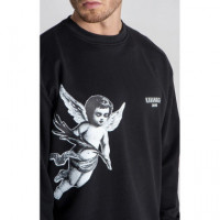 Sudadera Gk Angel Sweat Negro  GIANNIKAVANAGH
