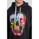 Suéter Gk Alien Hoodie Negro  GIANNIKAVANAGH