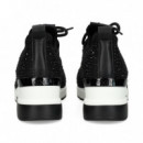 Deportivo con Cuna Licra+strass Negro  EXE