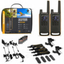 MOTOROLA T82 Extreme Twin Walkie Talkies Alcance 10KM Pack 2 Negro y Amarillo