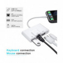 Adaptador Compatible Lightning a Ethernet, HDMI y USB  (THT-022)  VARIOS