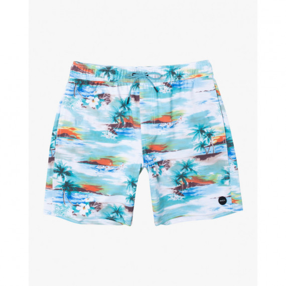 Outlet Short Xl Va Pigment Print Elastic RVCA