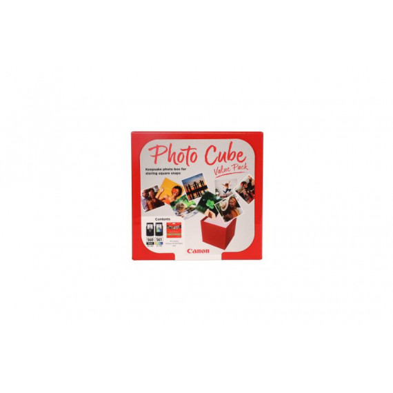 CANON Cartucho Tinta PG-560 / CL-561 Photo Cube Value Pack + Photo Paper PP-201 40SHE