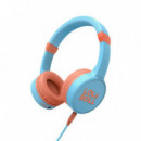 ENERGY SISTEM Auriculares Lol&roll Pop Kids Azul - Caja Deteriorada SUPRAURAL/DIADEMA/JACK3.5/LIMITADOR de Volumen