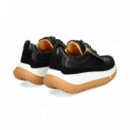 Deportivo Plataforma Ante+piel Negro  4CCCCEES