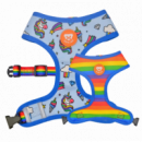 DUKIER Perro Arnés Reversible Unicorns S