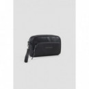 Bolso Pouch de Piel Ecológica con Bolsillo de ANTONY MORATO