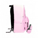Mochila con Estuche REEBOK Rosa