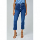 SALSA JEANS Vaqueros Mujer Vaqueros Salsa Tiro Alto Cropped Flare