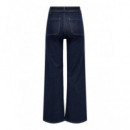 JACQUELINE DE YONG Vaqueros Mujer Vaqueros Jdy Vanessa Cintura Alta Corte Straight