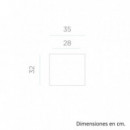 Macetero Narciso 35 Cm Color Blanco Essentials®  ESSENTIALS