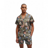 Beach Shirt 10257205 01 Dark Beige  BOSS - Guanxe Atlantic Marketplace