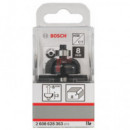 Fresa Media Cańa Bosch - Dimensión 8 Mm