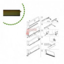 Burlete Aluminio Bronce 820 Mm- Modelo 3