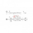 Pasador Negro 400 Mm - Modelo 410