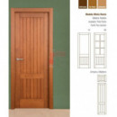 Puerta De Paso Pino Sueco 62.5 Cm Con 6 Vidrios - Modelo Mixto