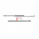 Juego De Guías De Ruedas Para Cajones Cierre Con Caída T30, Longitud 800mm, Acero, Pintado Aluminio