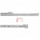 Juego De Guías De Ruedas Para Cajones Cierre Con Caída T30, Longitud 800mm, Acero, Pintado Aluminio