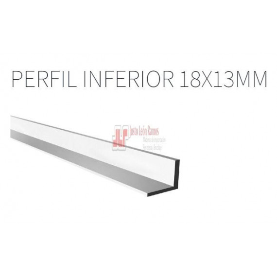 Perfil Para Guia Inferior De Puertas Plegables - 2 Metros Longitud