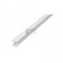 Union "h" Pvc Blanco - Dimensión 20 Mm X 16 Mm X 2.5 M
