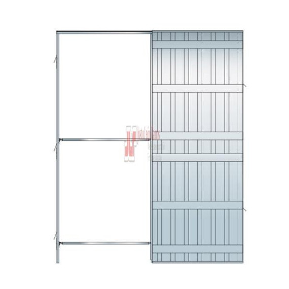 Kit Corredera Para Pladur - Dimensión 72.5 Cm X 10 Cm (hueco De 70 Cm)
