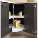 Juego De Bandejas Giratorias Shelvo 3/4, Para Módulo 900mm, Plástico Y Aluminio, Blanco