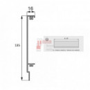 Perfilería Trasera Para Fregadero Gris 141 X 110 Mm