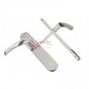 Juego Manillón Con Placa Modelo 350 - Niquel Satinado - Niquel Brillo