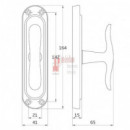 Falleba Cromo Mate - Modelo Aiuri