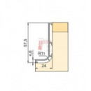 Perfil Gola Superior Antracita - Metro Lineal