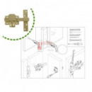 Kit Cerrojo Y Cilindro - Acero Oro - 88 X 153 Mm - Modelo 1