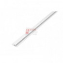 Union "h" Pvc Blanco - Dimensión 25 Mm X 11 Mm X 2.5 M