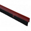 Burlete Con Cepillo Adhesivo Madera Oscura 100 Cm Con Cola