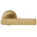 Juego De Manillas Con Roseta Dorado Mate - Modelo 9120