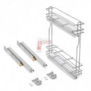 Botellero Supra Cromo 15 Cm Con Freno Para Frente