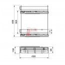 Botellero Supra Cromo 15 Cm Con Freno Para Frente