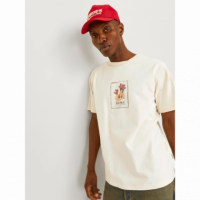 Camiseta Jack&Jones Graphic blanco crema