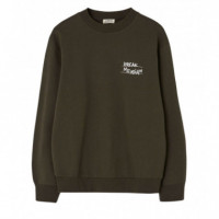 Jerséis y Sudaderas Sudadera LOREAK MENDIAN Tagline Dark Khaki