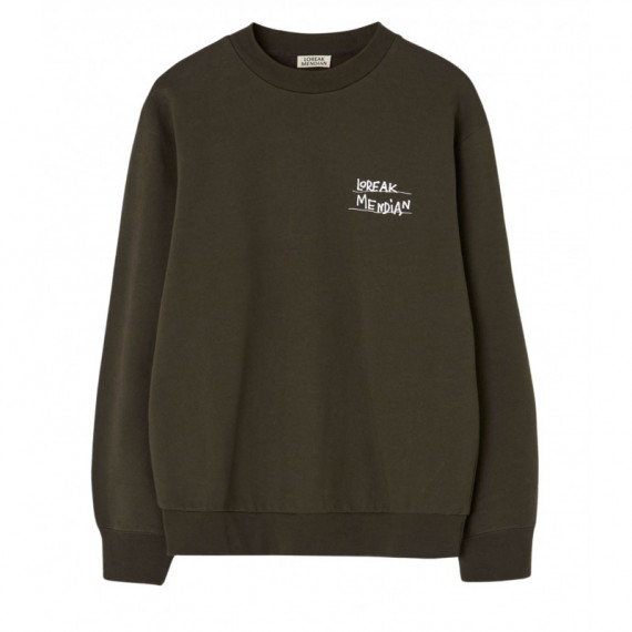 Jerséis y Sudaderas Sudadera LOREAK MENDIAN Tagline Dark Khaki