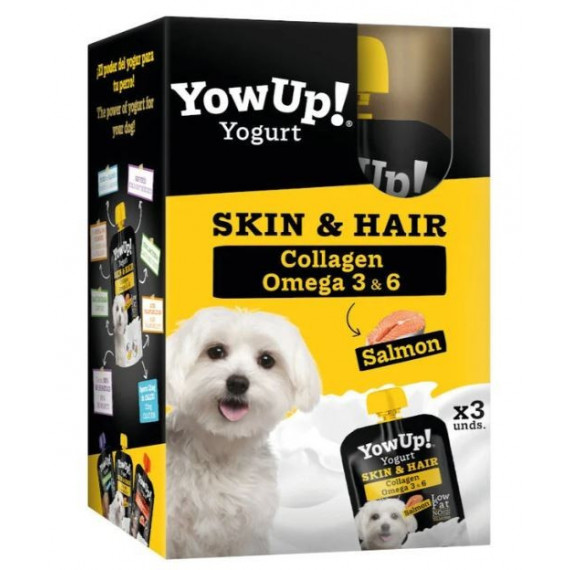 YOWUP perro yogur skin & hair salmón 115