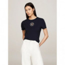 Camiseta de Corte Slim con Sello de TOMMY HILFIGER