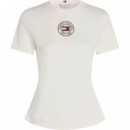 Camiseta de Corte Slim con Sello de TOMMY HILFIGER