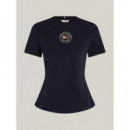 Camiseta de Corte Slim con Sello de TOMMY HILFIGER